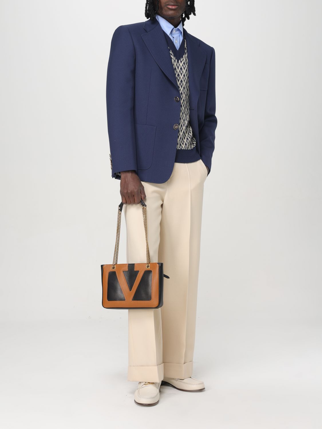 Blazer Men color Blue