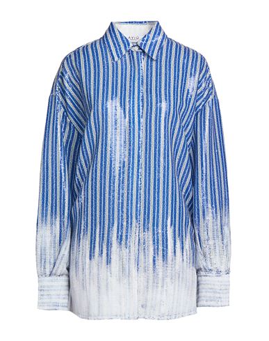 Aviù Woman Shirt Blue Size 6 Polyester