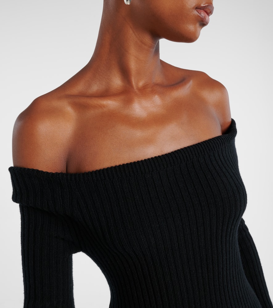 Wool and cashmere-blend maxi dress