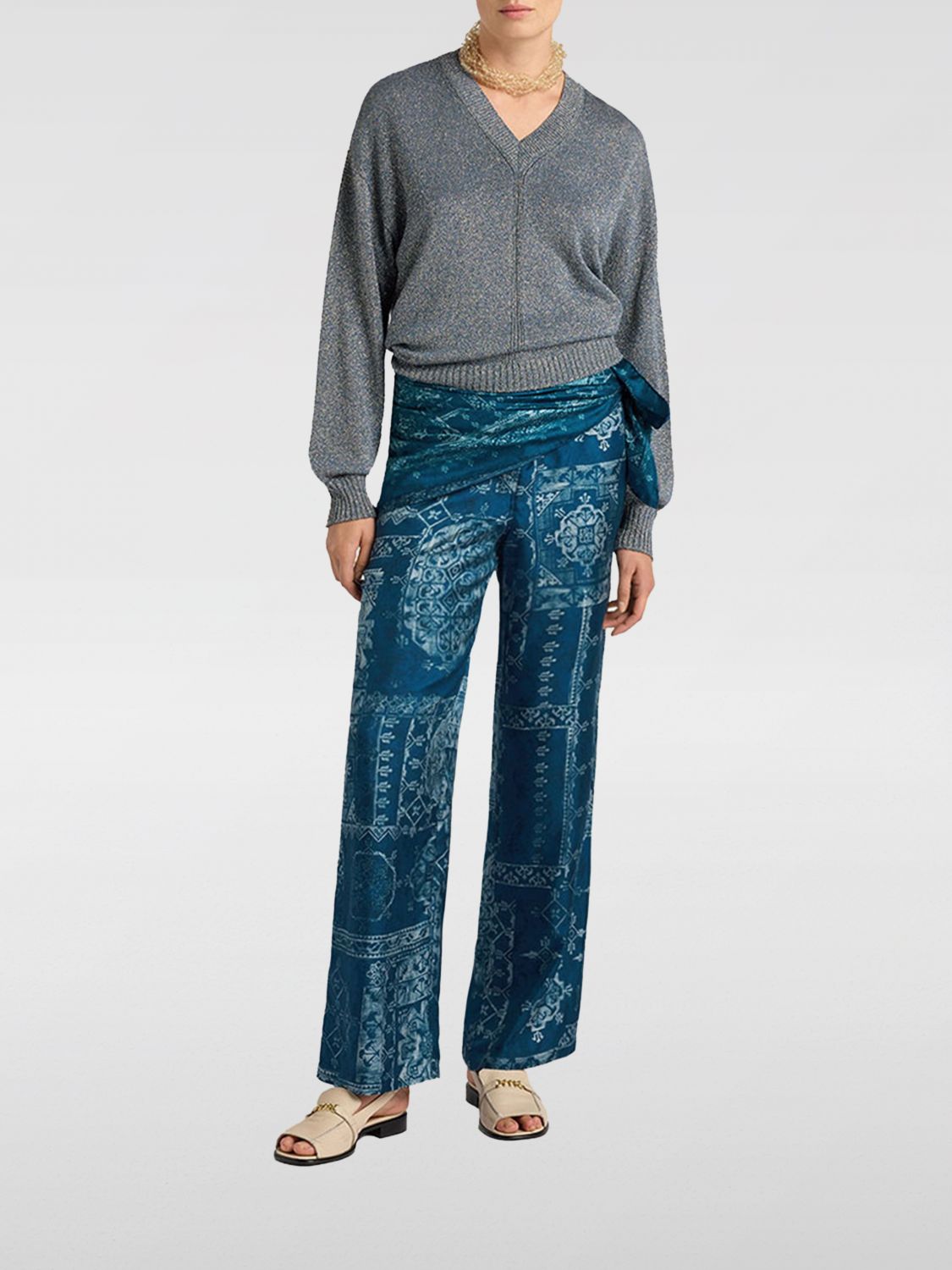 MOMONÌ Sweater Woman color Blue