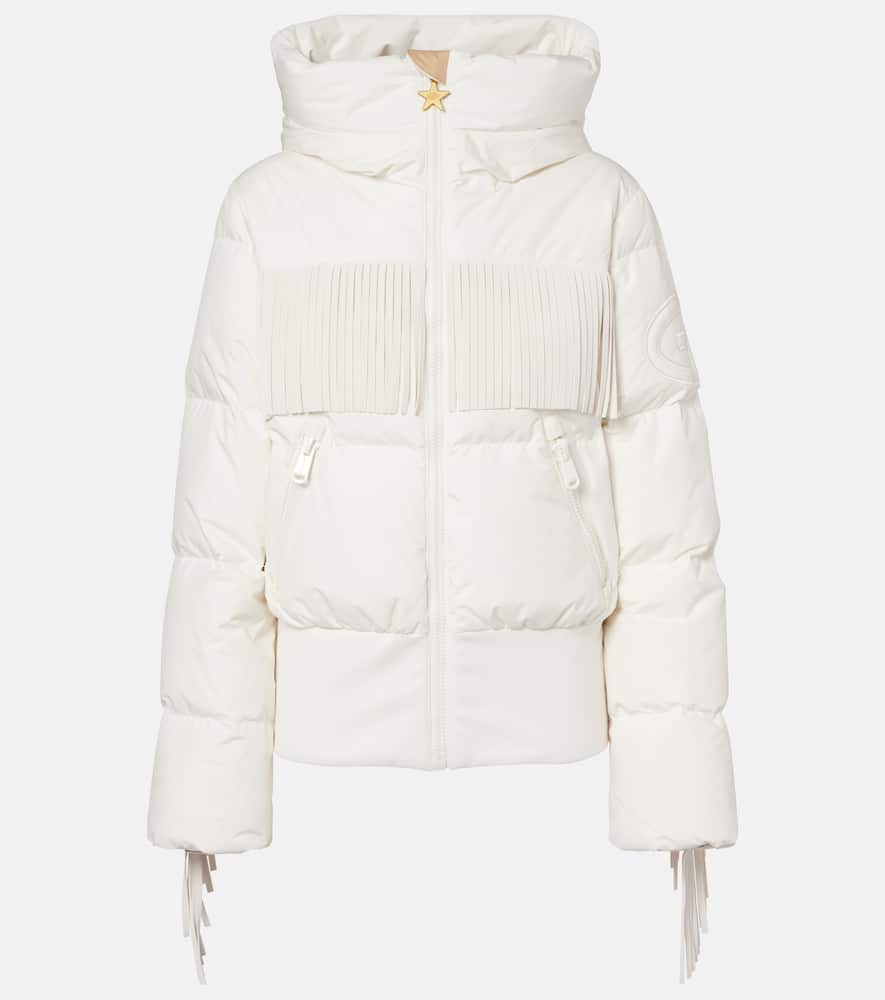 Marna fringed down ski jacket