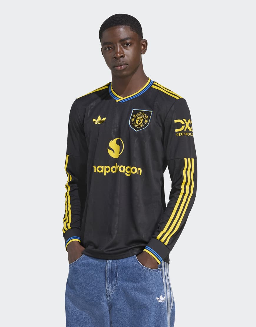 Manchester united 25/26 long sleeve third jersey in black