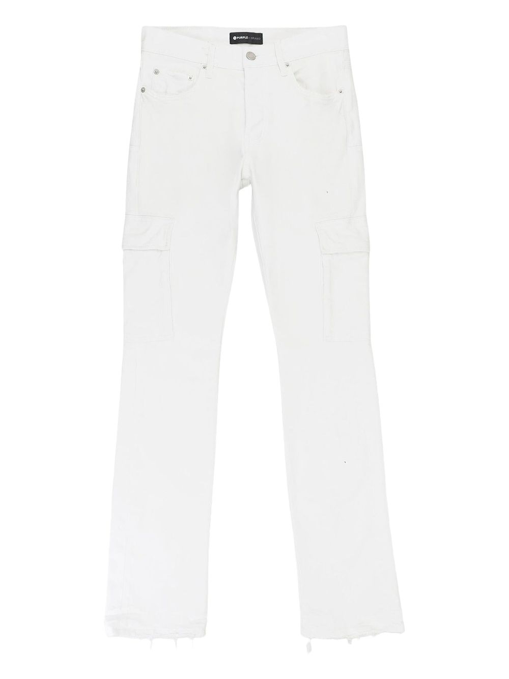 Cargo-pockets jeans - White