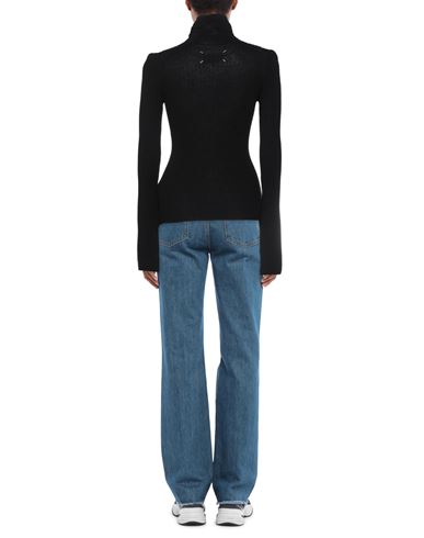 Woman Turtleneck Black Size L Wool