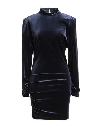 Woman Mini dress Navy Size 8 Polyester, Elastane