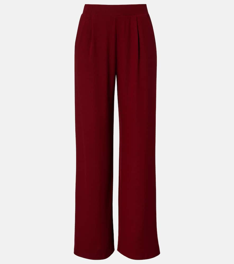 Lauren pleated jersey wide-leg pants