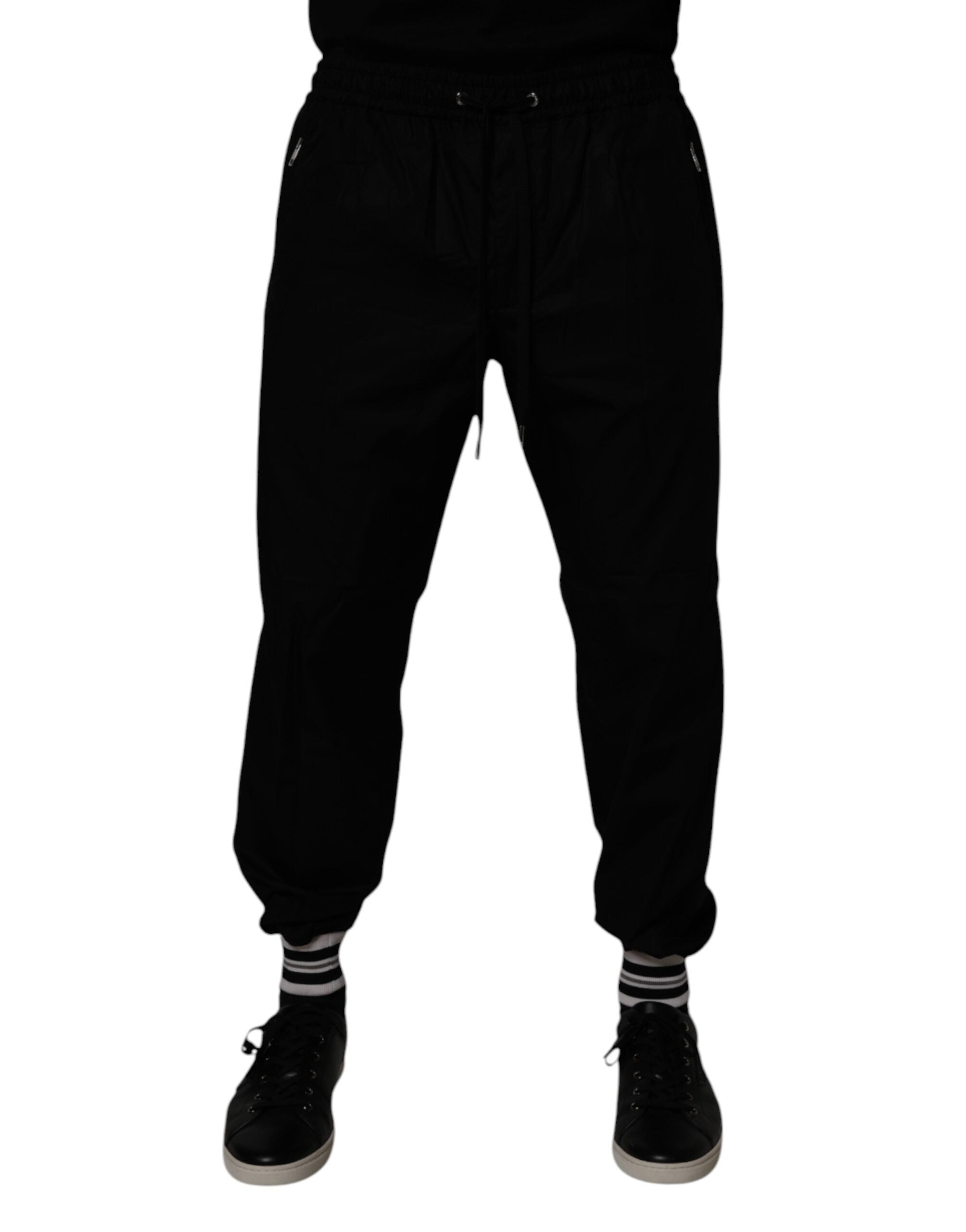 Cotton Joggers — Black