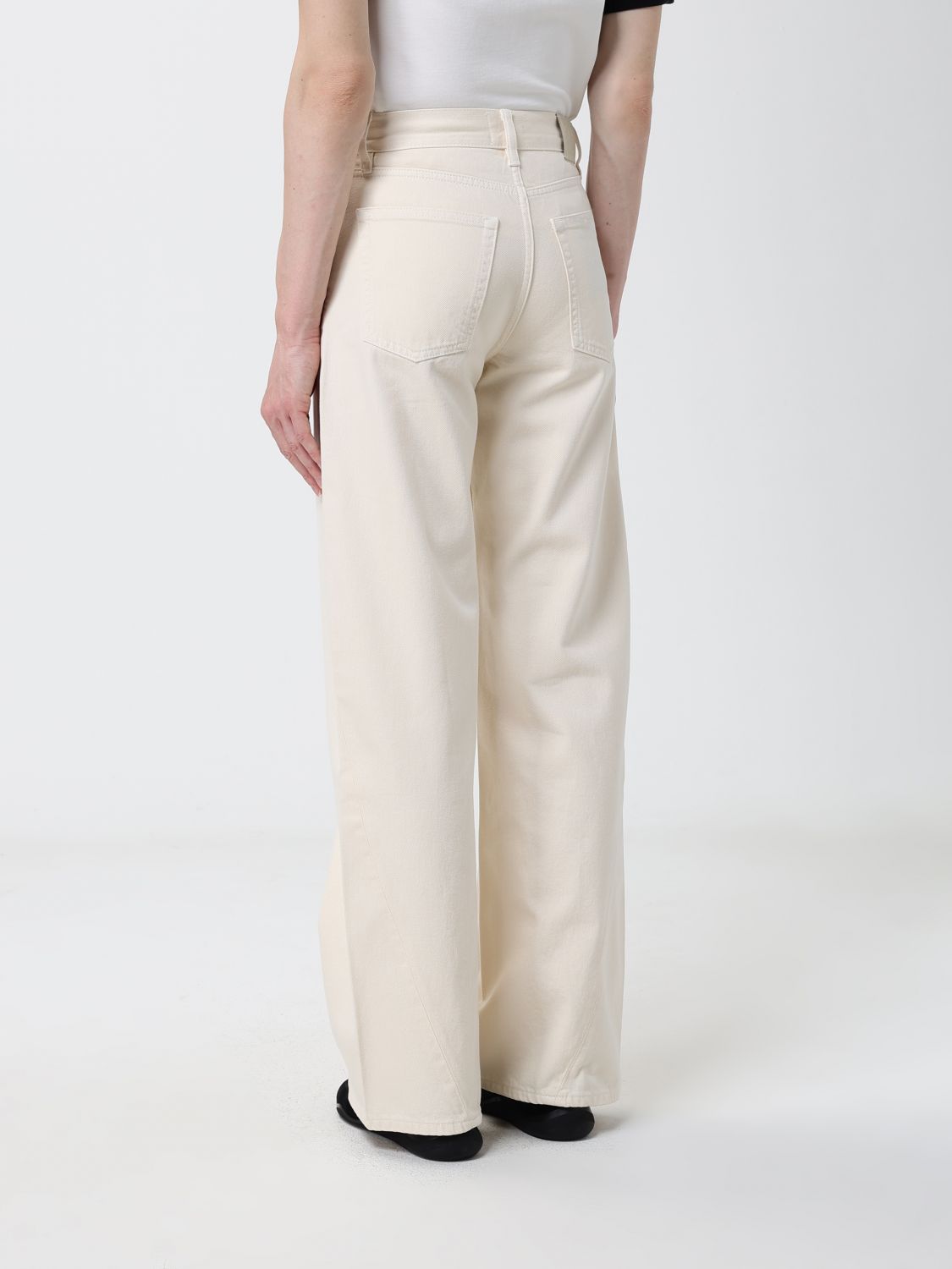 Jeans Woman color Beige