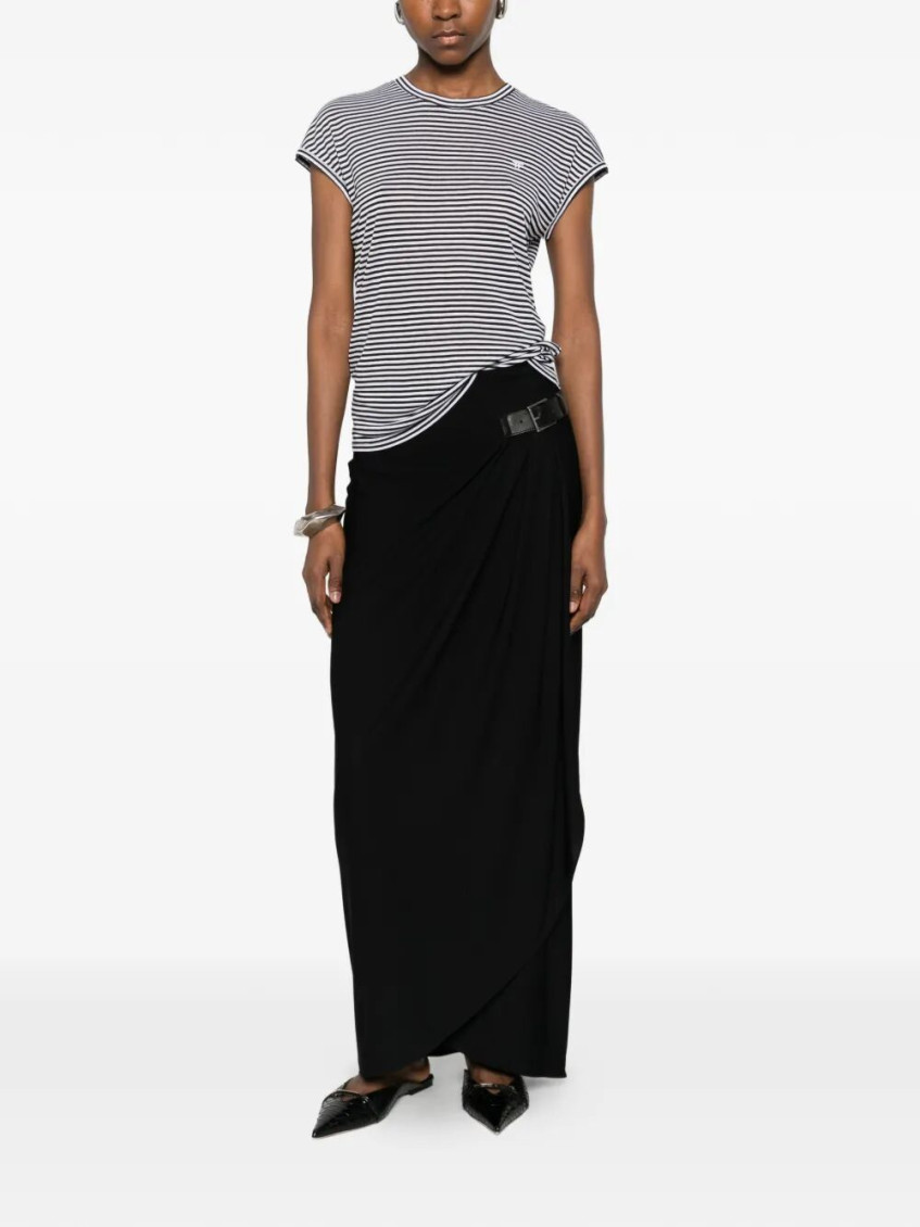 Striped Viscose T-Shirt