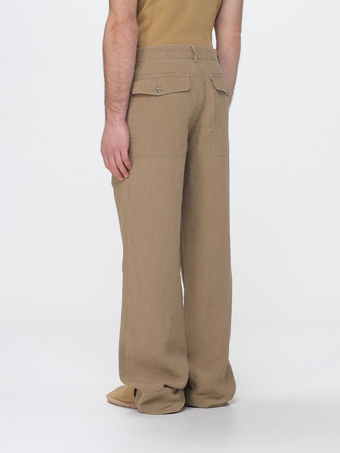 Pants Men color Green