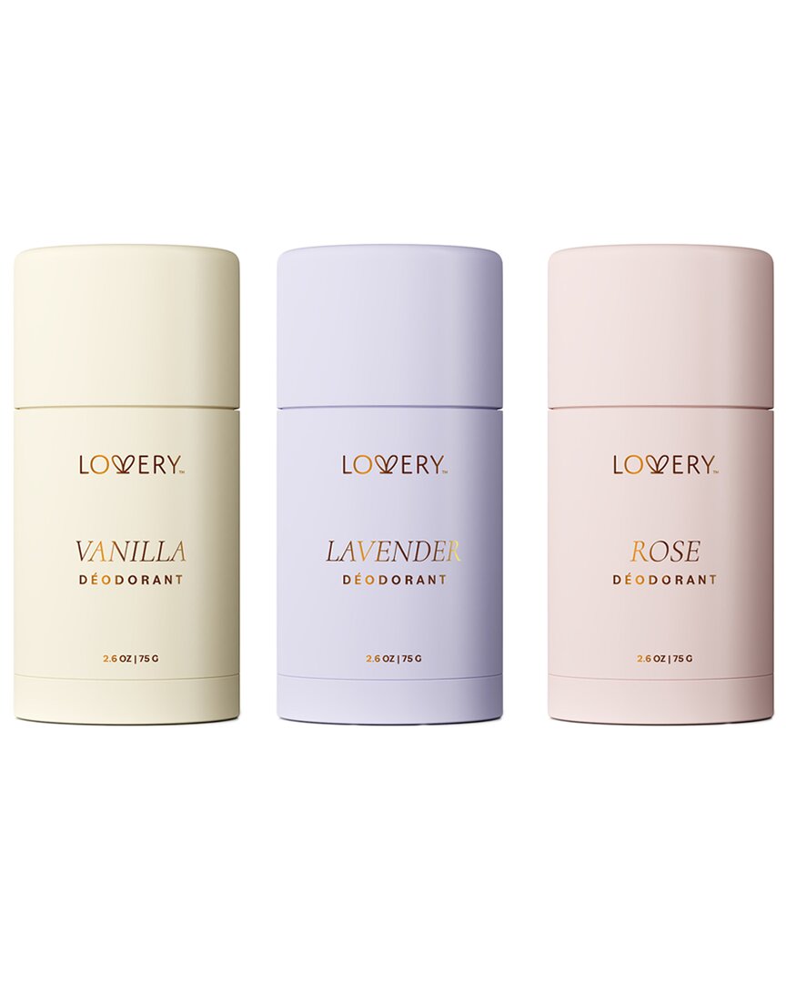 4pc Vanilla, Lavender, Rose Deodorant Stick Gift Set