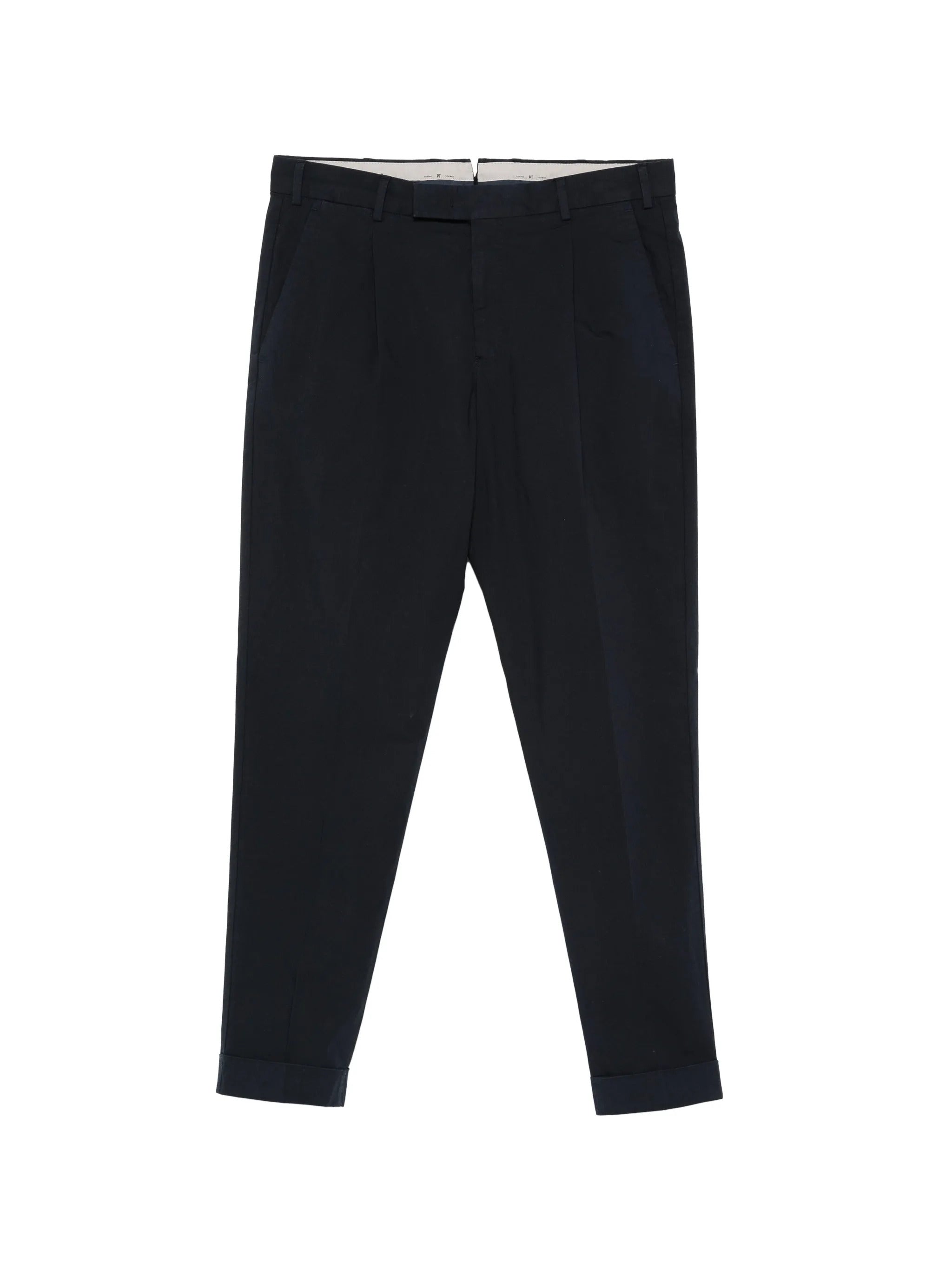 Pleated Rebel-Fit Trousers with Side and Back Pockets