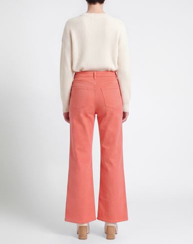 Woman Pants Coral Size 25 Cotton
