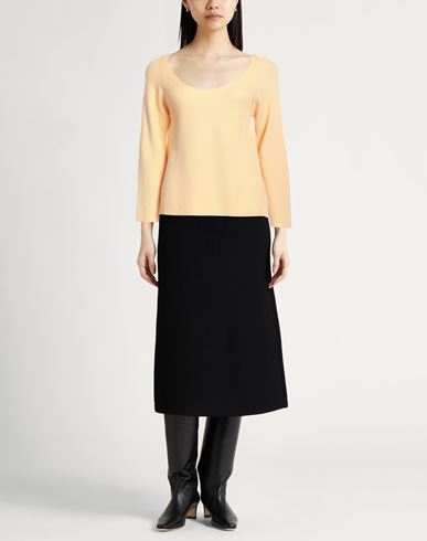 Woman Sweater Apricot Size 4 Virgin Wool, Cotton