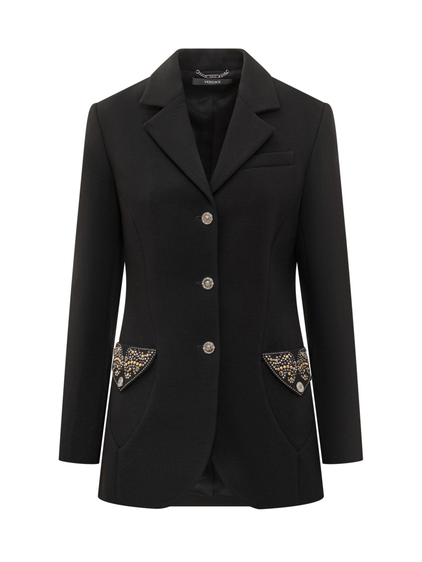 Blazer With Jewel Detailing