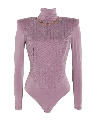 Woman Bodysuit Mauve Size 8 Cupro, Elastane