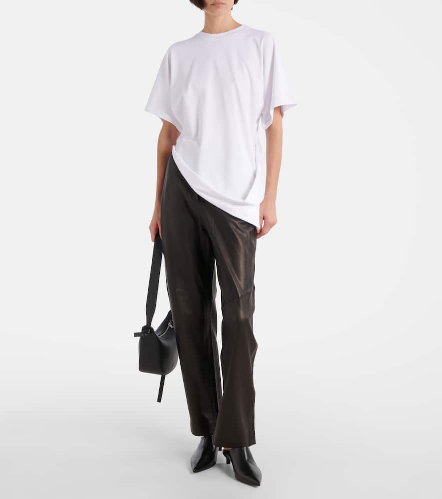 Keras asymmetric cotton-blend T-shirt