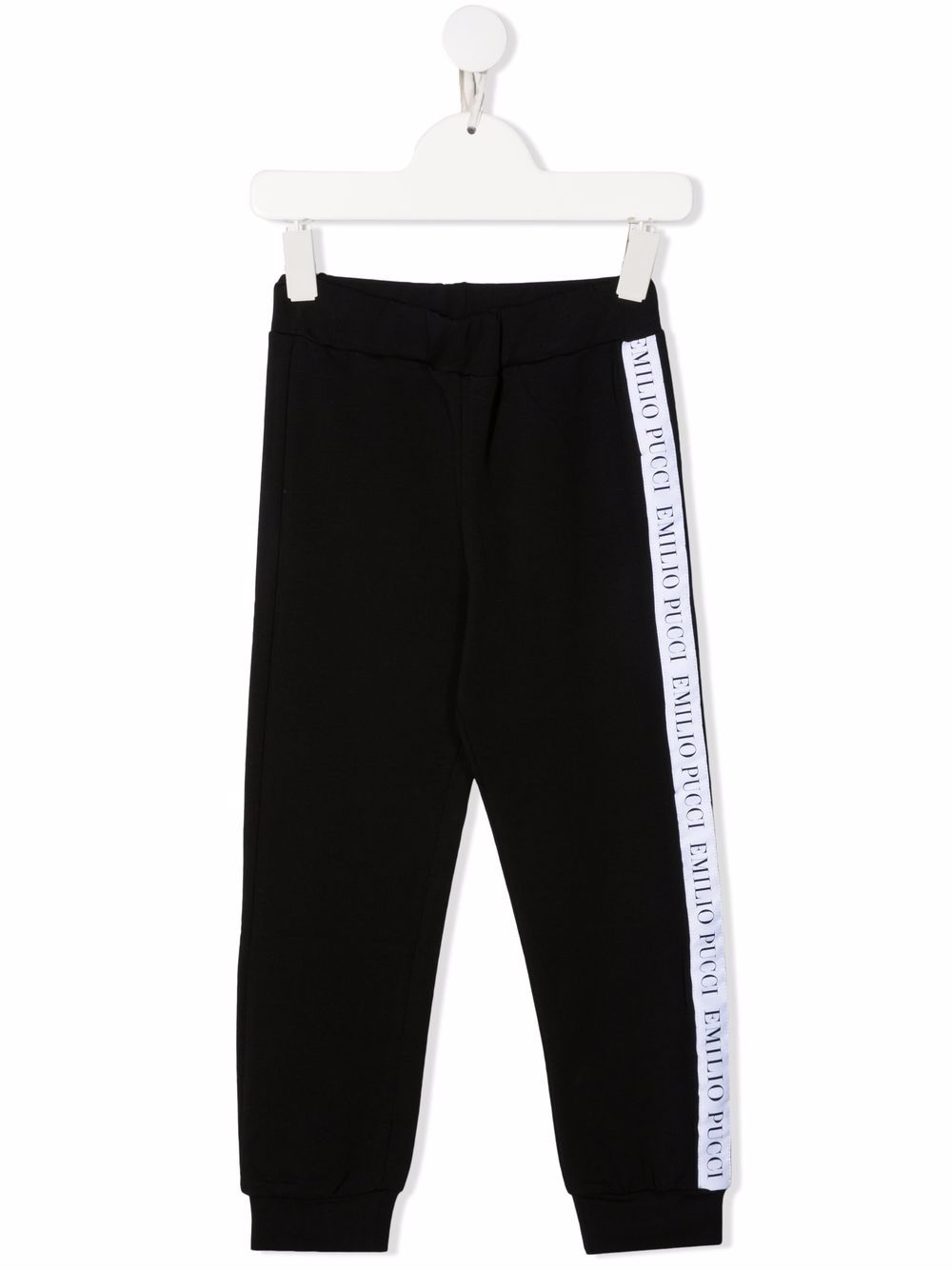 TEEN logo tracksuit bottoms - Black