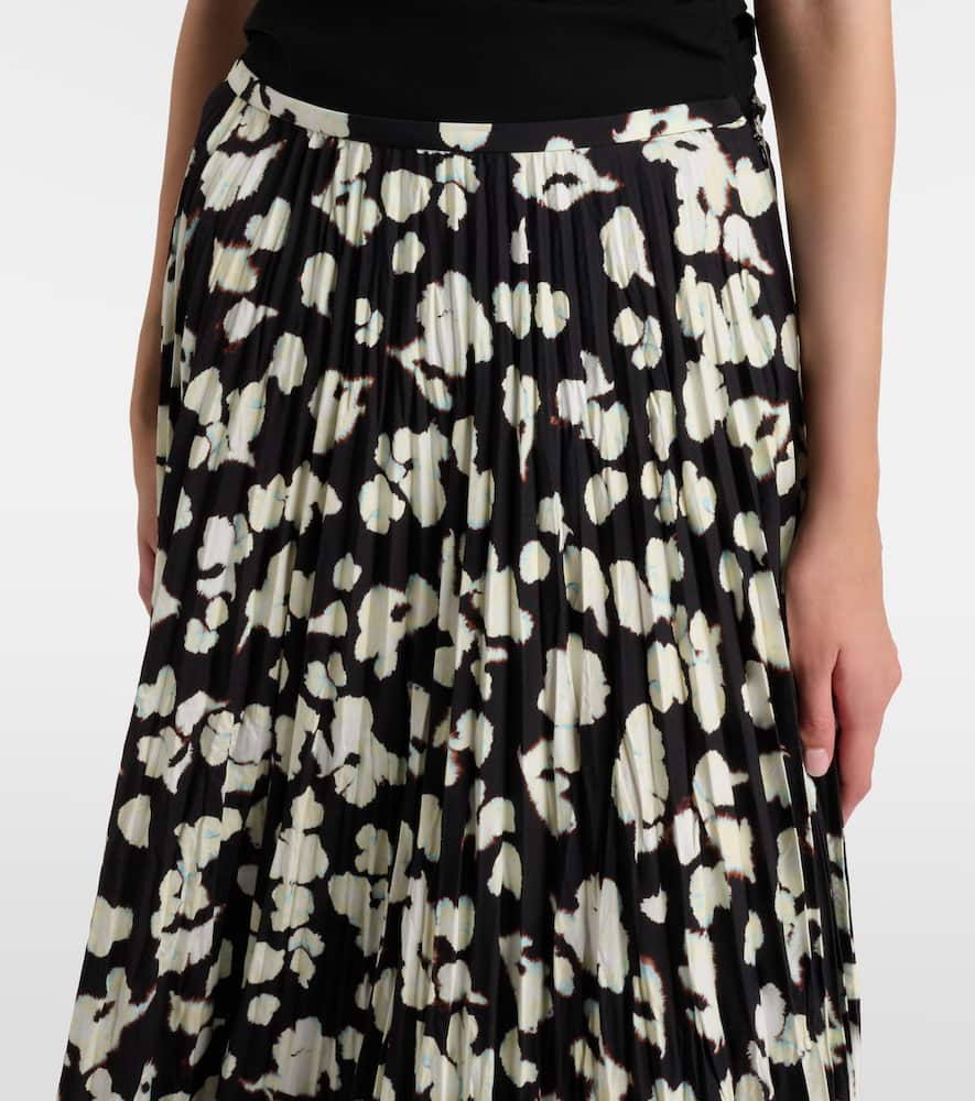 White Label Runa printed twill midi skirt