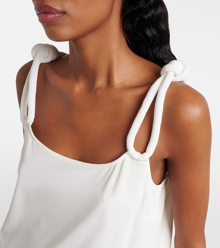 Faida gathered jersey top
