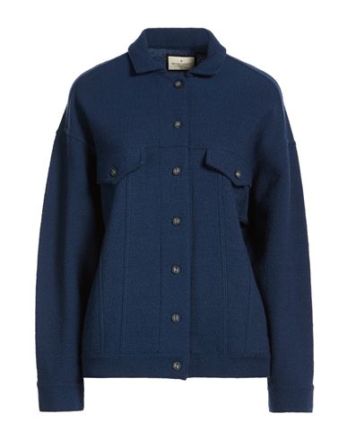 Woman Shirt Blue Size 6 Virgin Wool