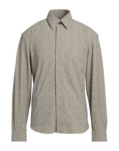 Man Shirt Military green Size L Polyamide, Elastane