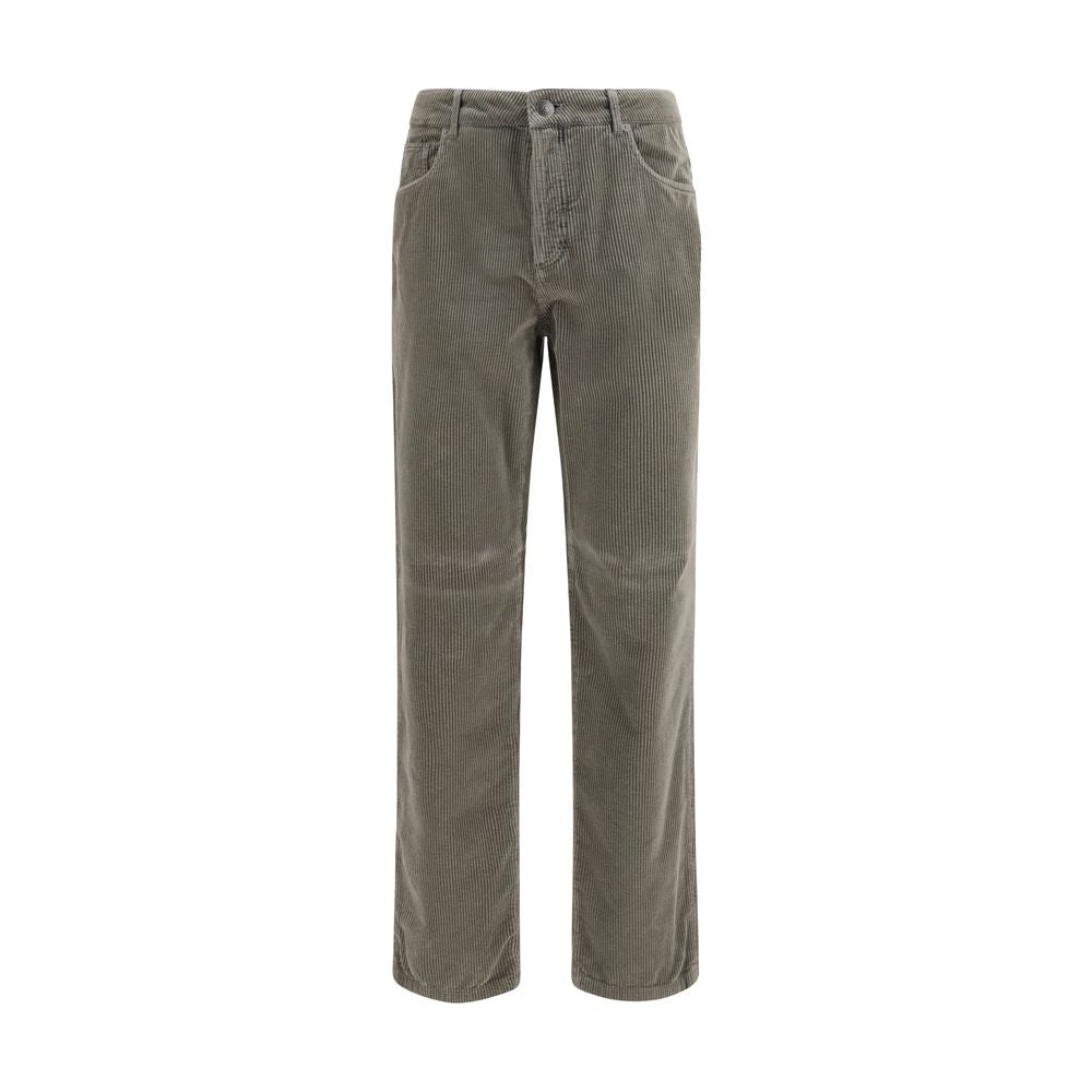 Corduroy Trousers — Gray