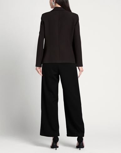 Woman Blazer Black Size M Polyester, Elastic fibres