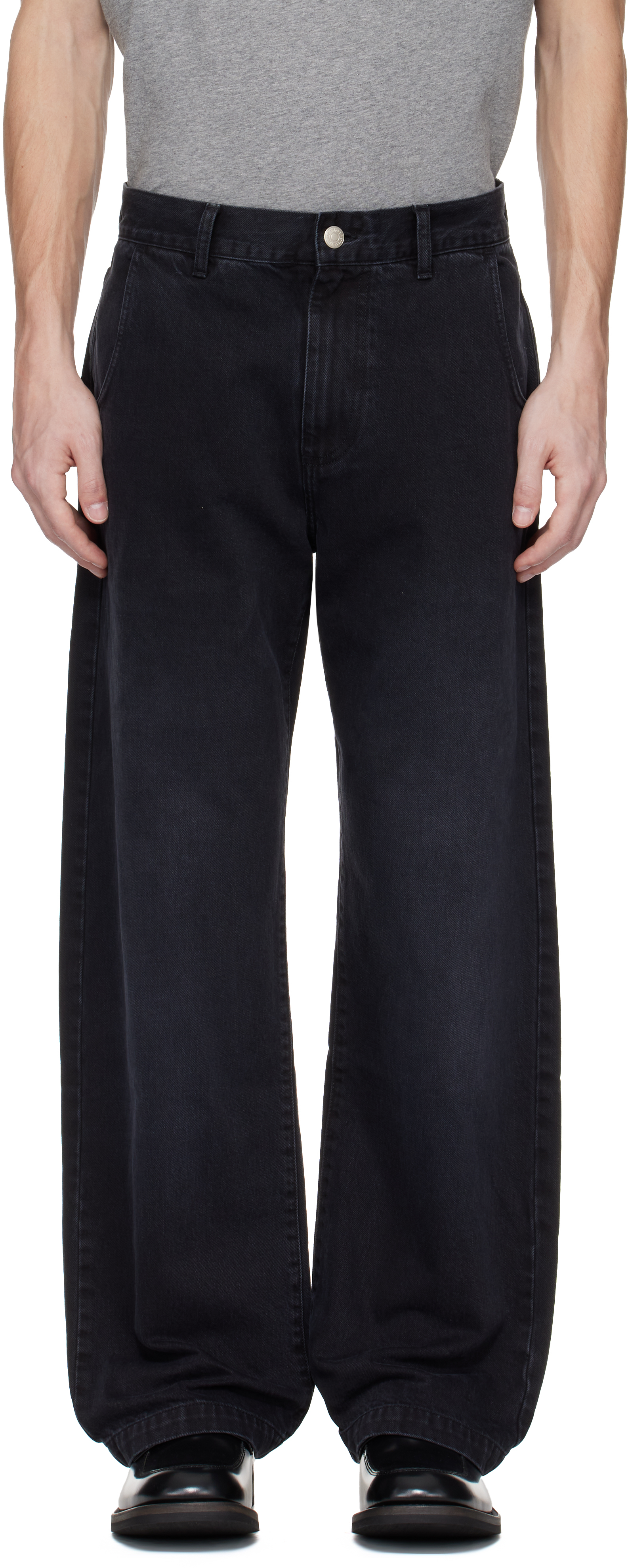 Mfpen Black Straight Cut Jeans