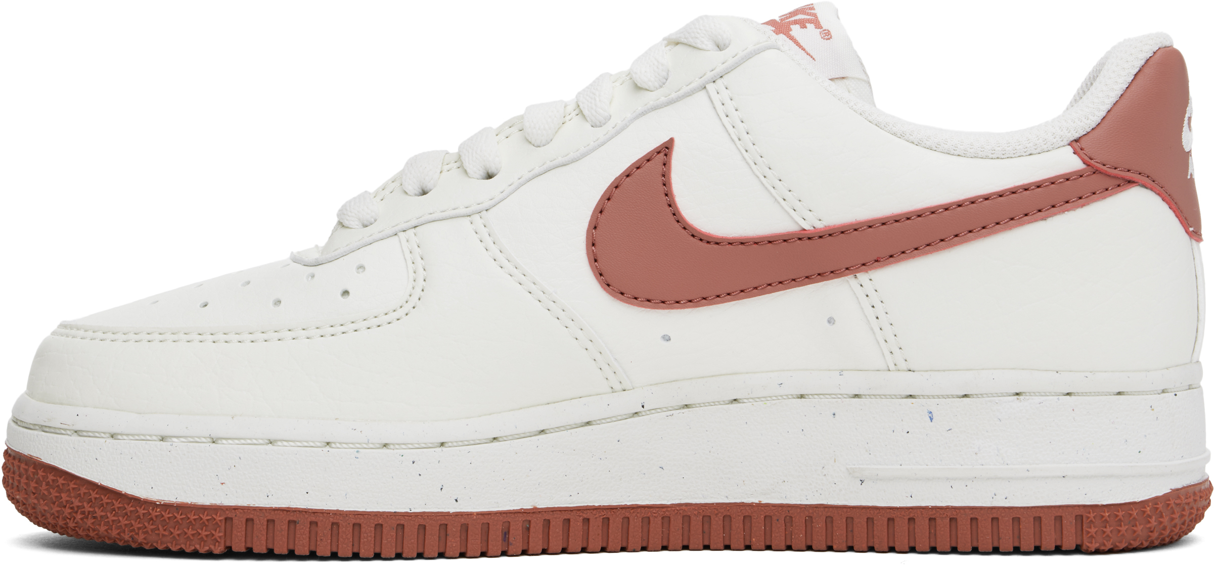 White & Pink Air Force 1 '07 Sneakers