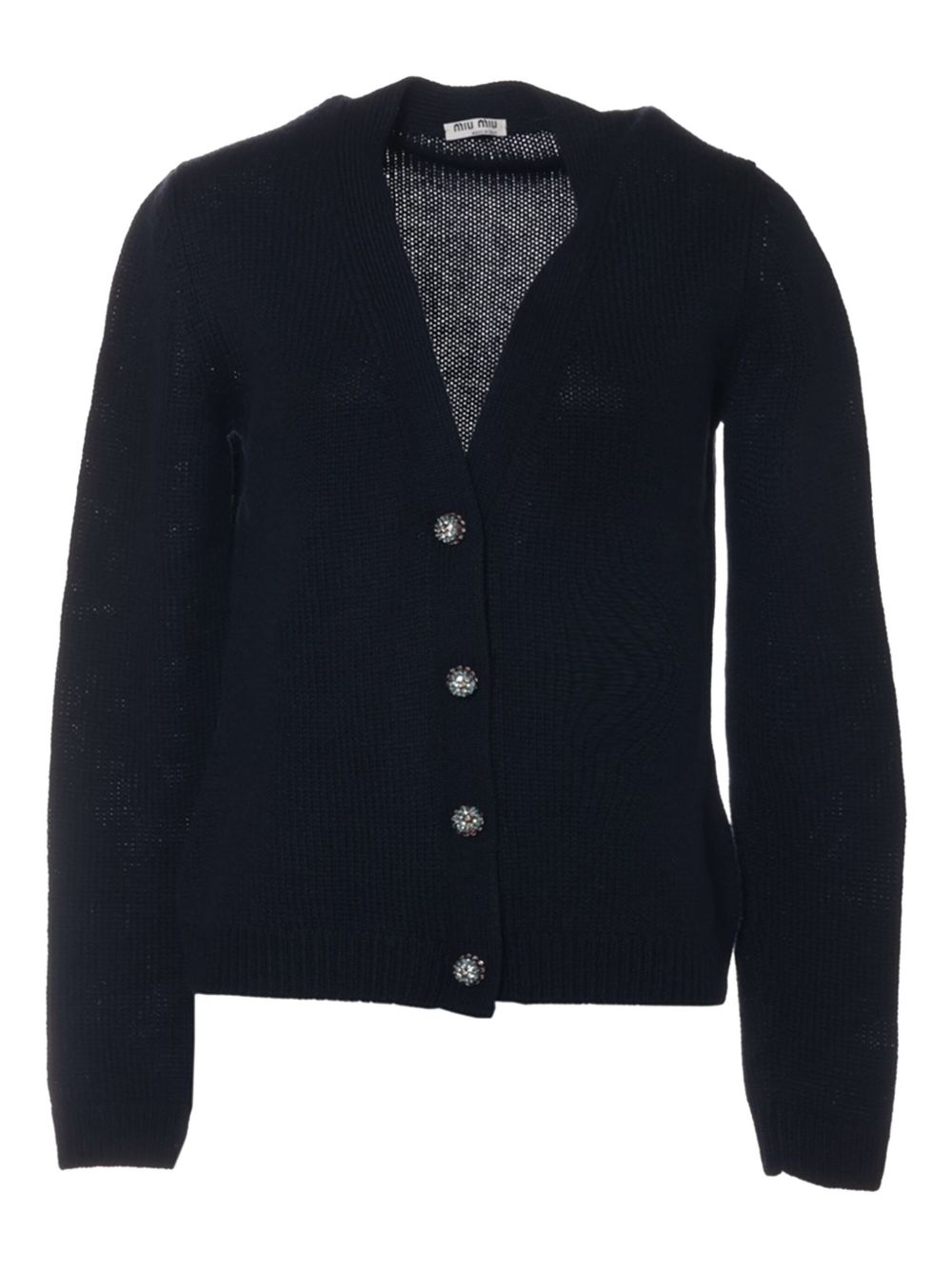 Miu Miu Pre-Owned 2016 cashmere cardigan - Blue