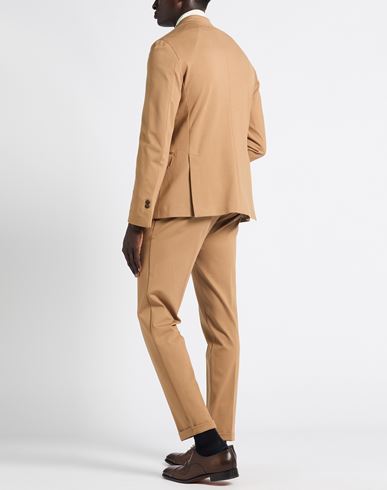 Man Suit Camel Size 42 Viscose, Polyamide, Elastane