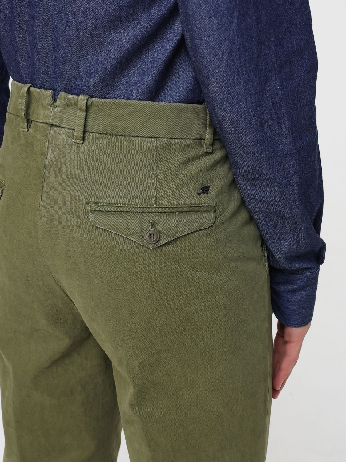 Pants Men color Green