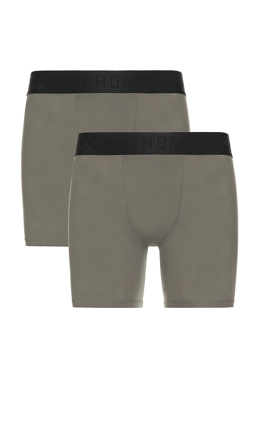 Rhone C.O.R. 6 Boxer Brief in Grey. - M also in L, S, XL/1X, XXL/2X