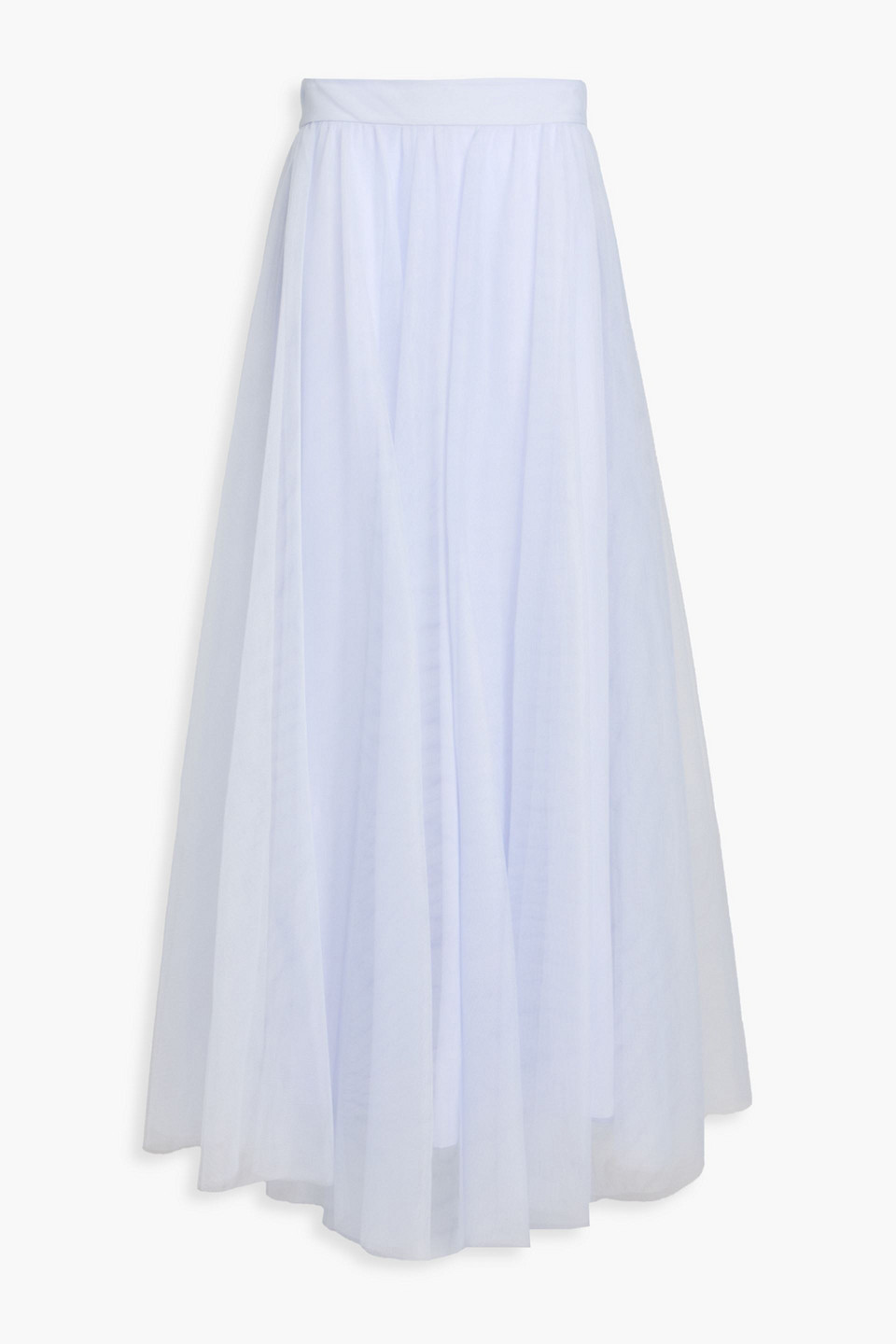 Gathered tulle maxi skirt - Purple - 3