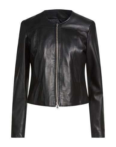 Woman Jacket Black Size L Cotton