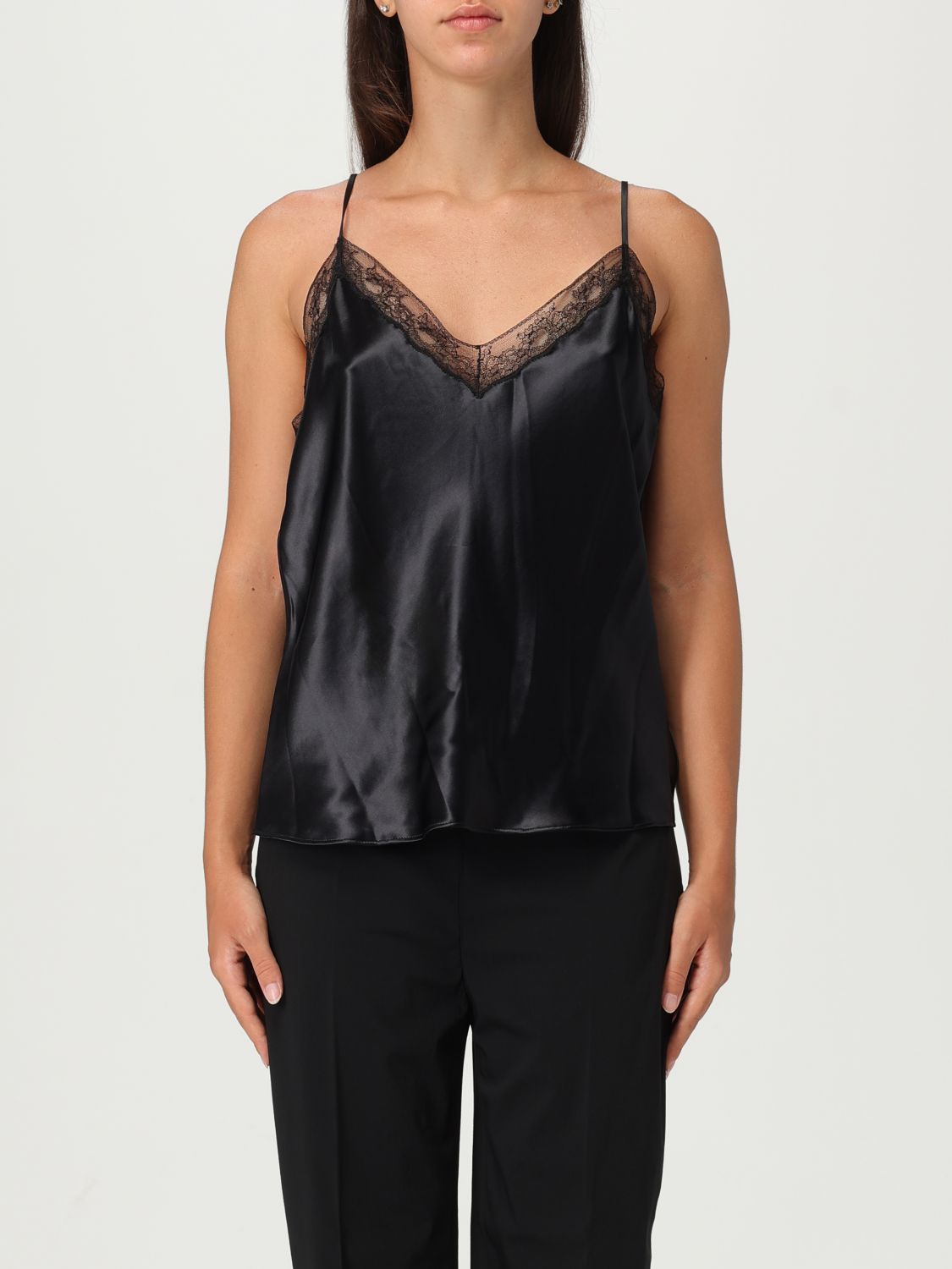 Top Woman color Black