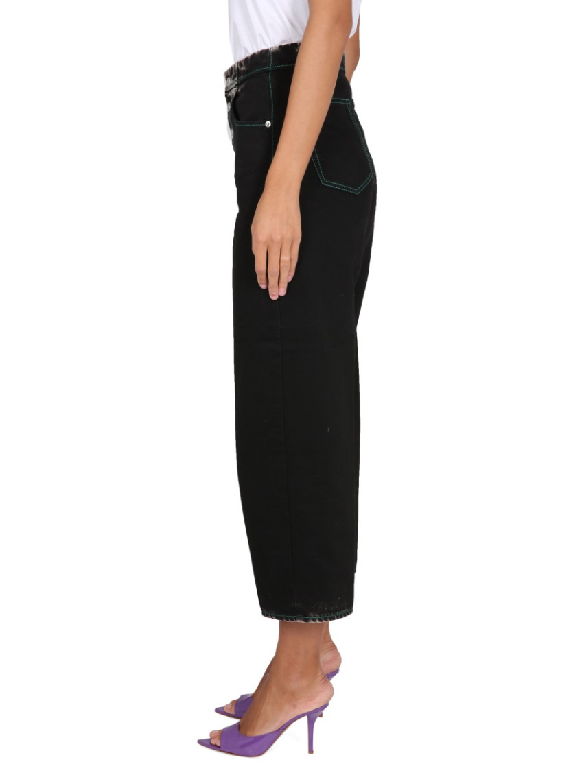 Black Straight High Rise Jeans