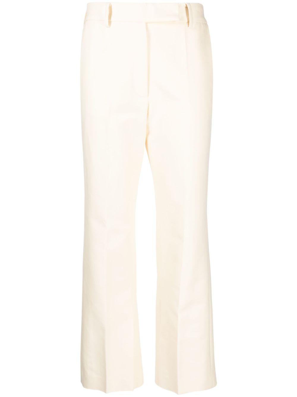 Tailored straight-leg trousers - Neutrals