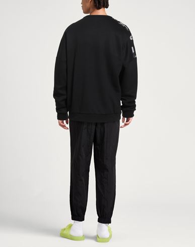 Man Sweatshirt Black Size M Cotton, Polyester, Elastane