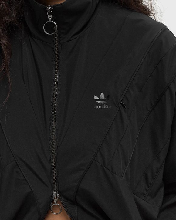 Women's Rasant Oversized Zip Off Track Top in Black