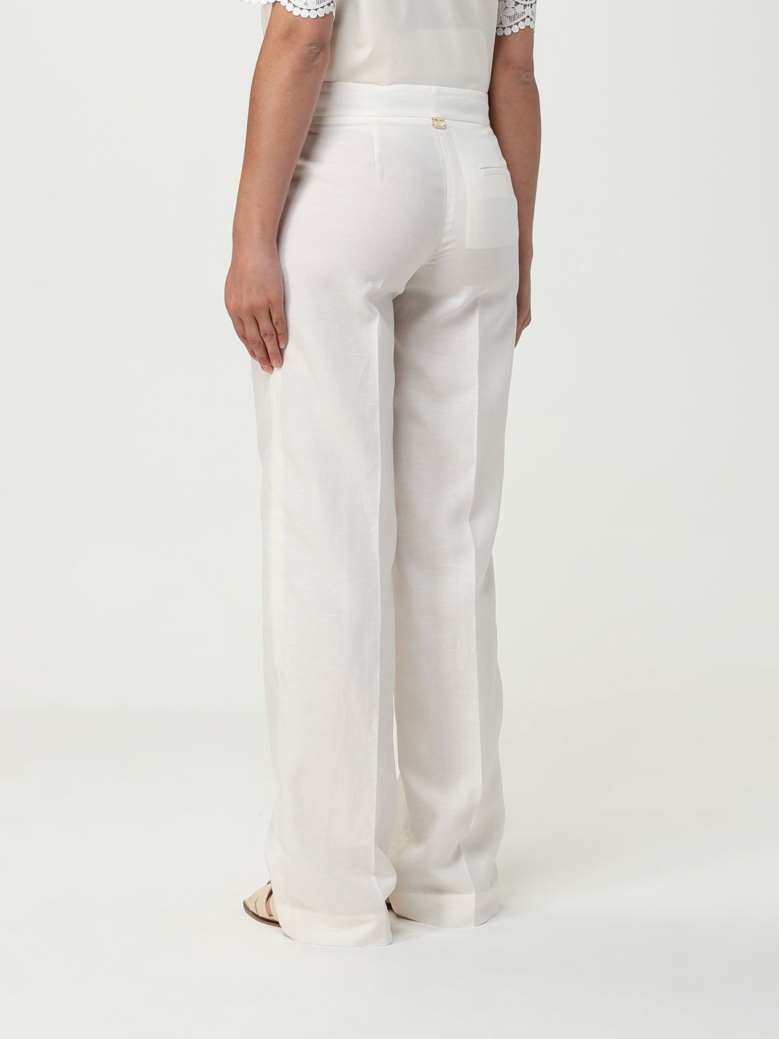 Pants TWINSET Woman color White