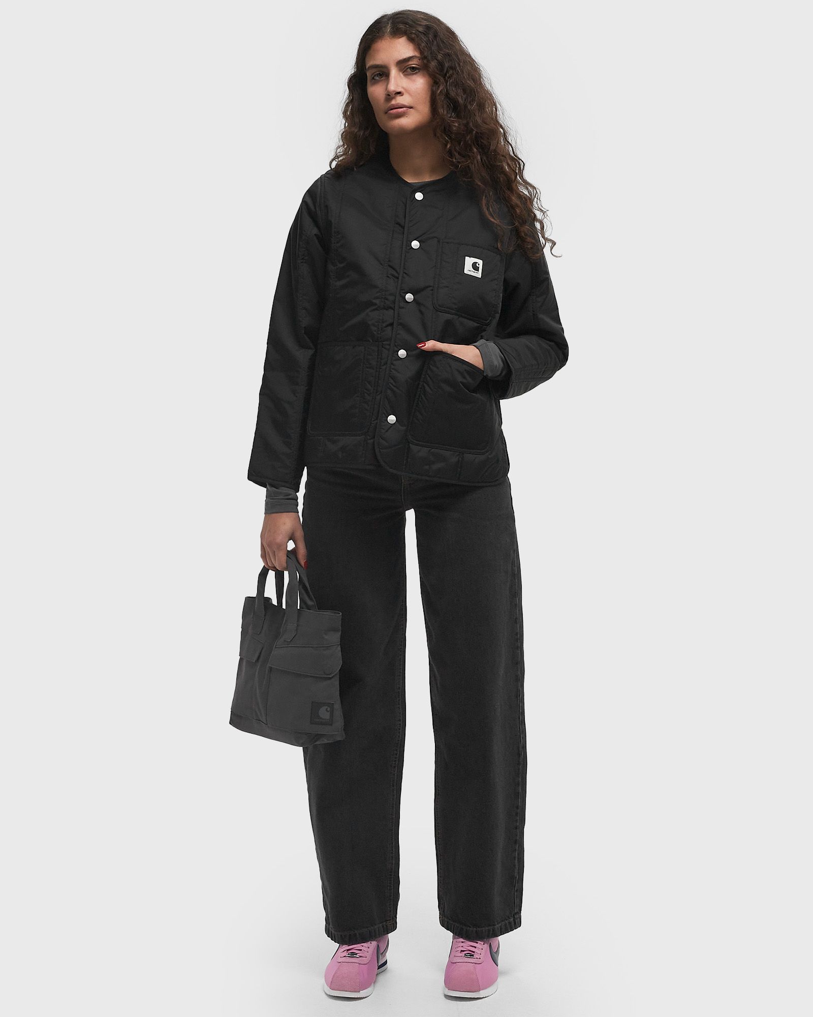 WMNS Kyla Liner black female Windbreaker now available at BSTN