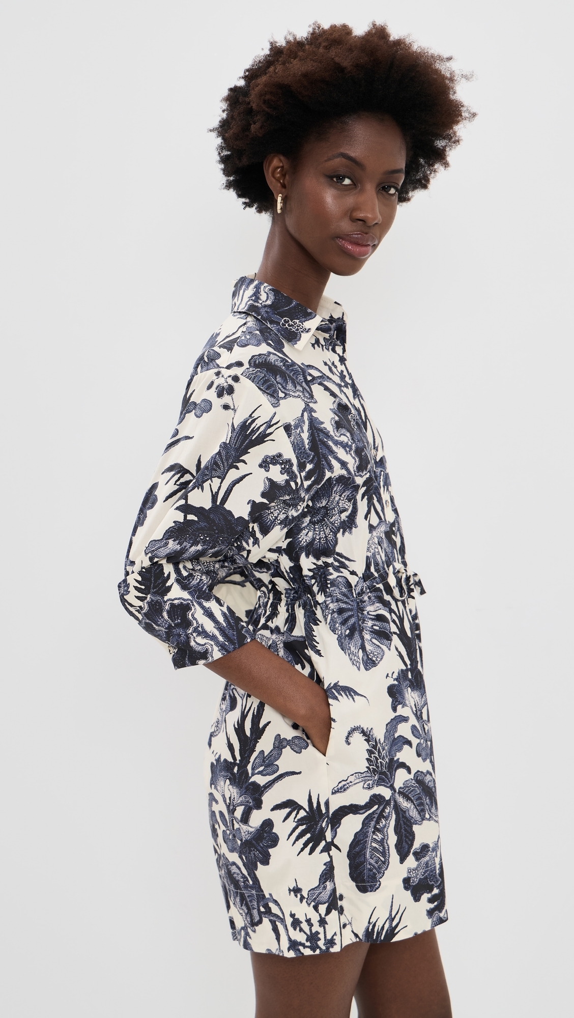 Henry Dress Fauna Floral Navy
