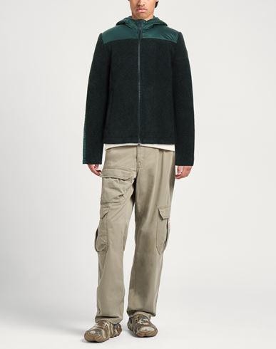 Man Jacket Dark green Size 42 Polyester, Acrylic, Virgin Wool, Elastane, Polyamide