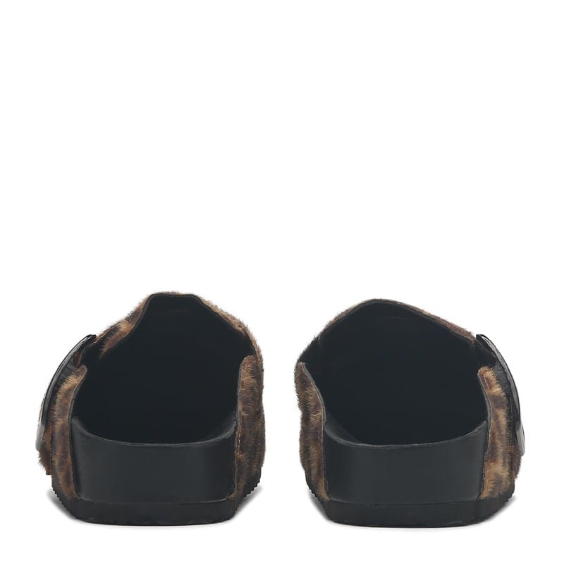 Women's Prim Clog Shoes (Leopard Pony Hair)