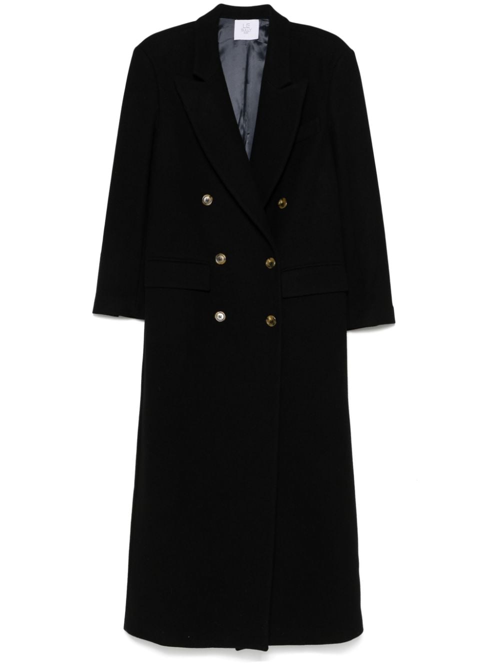 Double-breasted coat - Black