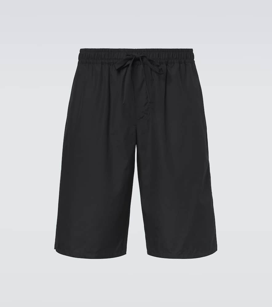 Vanity cotton poplin Bermuda shorts