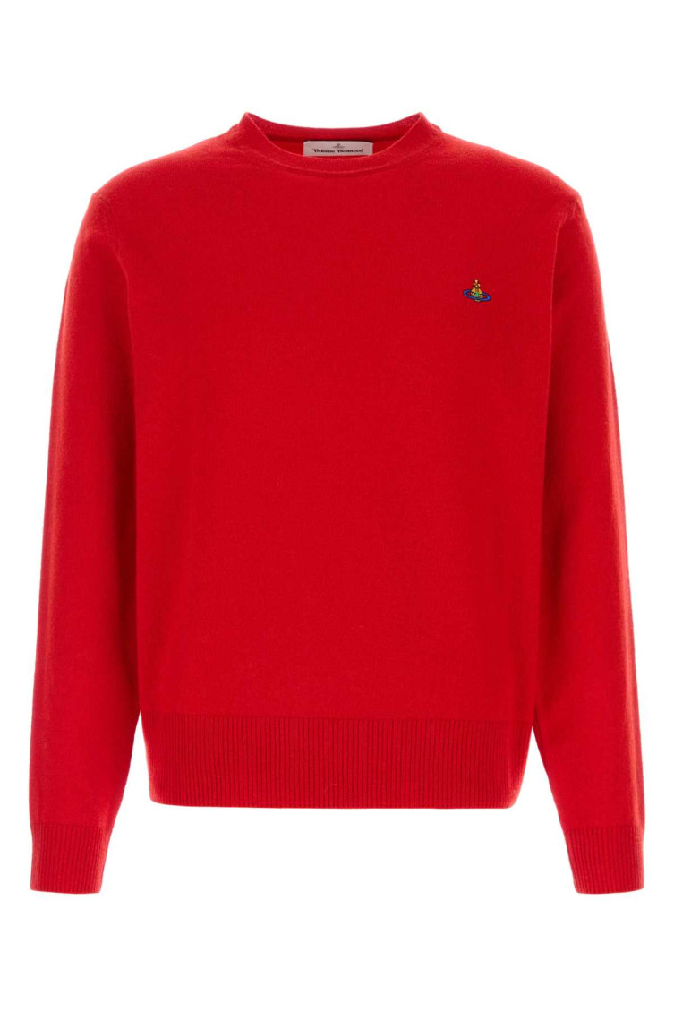 Vivienne Westwood - knit sweater crew neck ribbed cuffs he