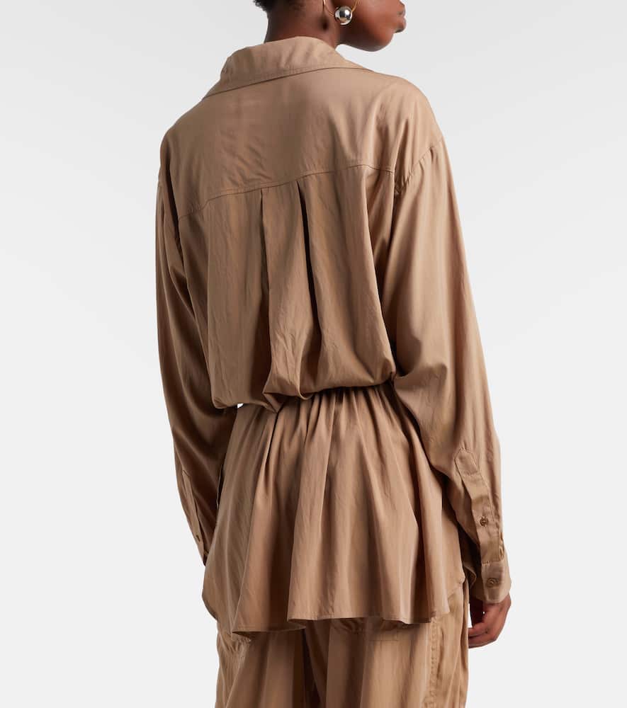 Keren gathered wrap top